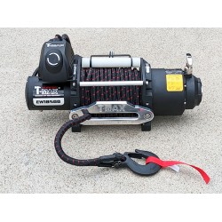 Cabrestante T-MAX Industrial 18500 24v cab.sintético enfundado