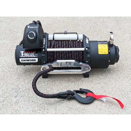 Cabrestante T-MAX Industrial 18500 24v cab.sintético enfundado