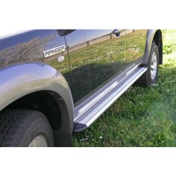 Estribos plataforma aluminio tipo S50 RANGER doble cabina