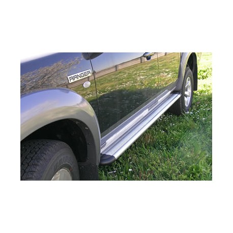 Estribos plataforma aluminio tipo S50 RANGER doble cabina