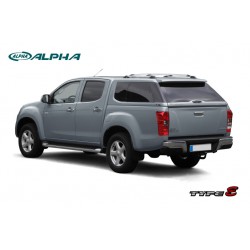 Hard Top ALPHA TYPE E+ con ventanas D-MAX 2012-2020 dob.cab.