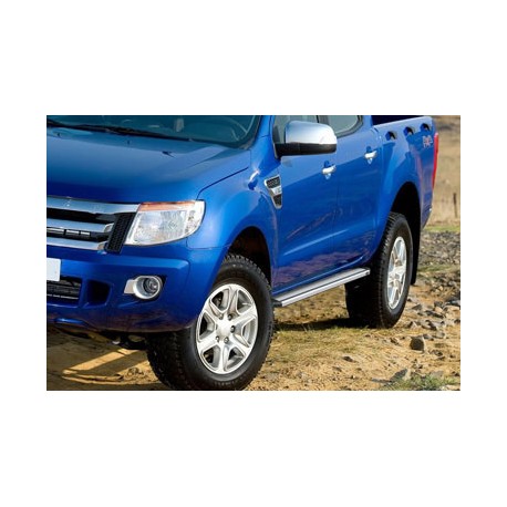 Estribos plataforma aluminio tipo STD RANGER doble cabina 2012-2022