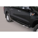 Estribos plataforma Inox tubo 50mm RANGER 2012-2022 dob.cab.