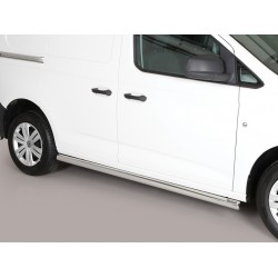 Estribos tubo Inox 63mm CADDY desde 2021 carrocería larga