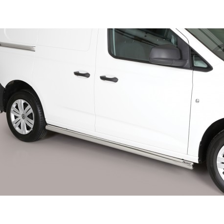 Estribos tubo Inox 63mm CADDY desde 2021 carrocería larga