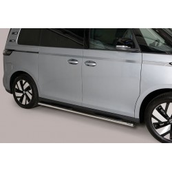 Estribos tubo Inox ovalados con pisantes ID BUZZ 2023-