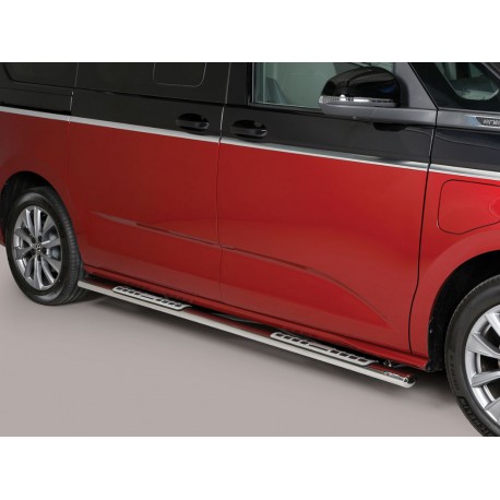 Estribos tubo Inox ovalados con pisantes MULTIVAN T7 2022-