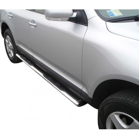 Estribos tubo Inox ovalados con pisantes TOUAREG 2003-2010