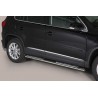 Estribos tubo Inox ovalados con pisantes TIGUAN 2007-2011