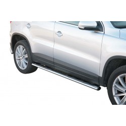 Estribos tubo Inox ovalados con pisantes TIGUAN 2007-2011