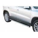 Estribos tubo Inox ovalados con pisantes TIGUAN 2007-2011