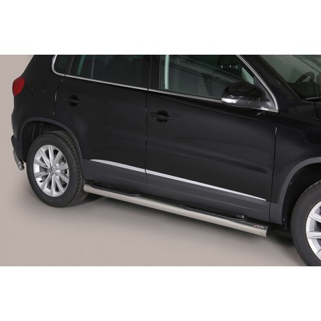 Estribos tubo Inox 76mm con pisantes TIGUAN 2011-2016