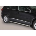 Estribos tubo Inox 76mm con pisantes TIGUAN 2011-2016