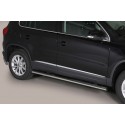 Estribos tubo Inox ovalados con pisantes TIGUAN 2011-2016