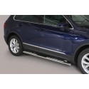 Estribos tubo Inox ovalados con pisantes TIGUAN desde 2017