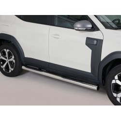 Estribos tubo Inox 76mm con pisantes DUSTER 2024-