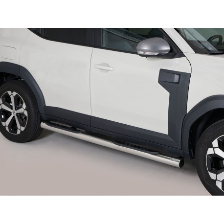 Estribos tubo Inox 76mm con pisantes DUSTER 2024-