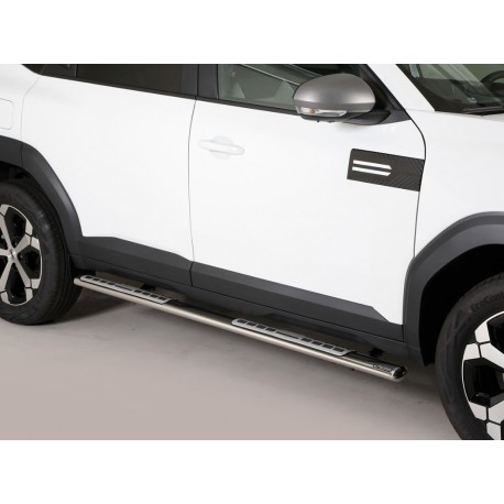 Estribos tubo Inox ovalados con pisantes BIGSTER 2025-