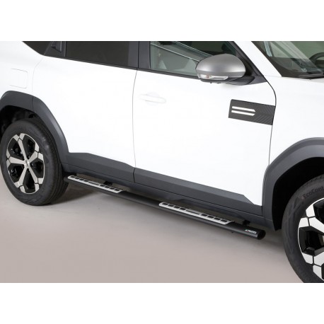 Estribos tubo Inox ovalados con pisantes BIGSTER 2025-