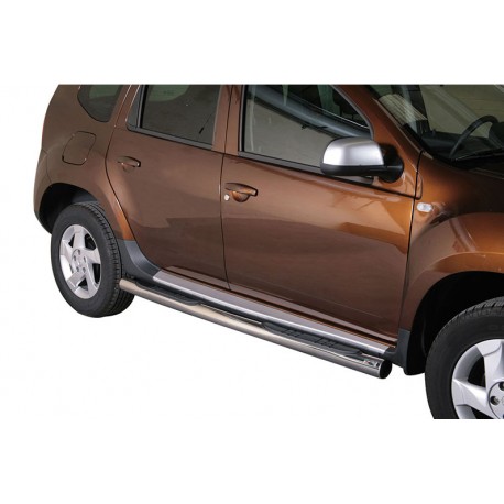 Estribos tubo Inox 76mm con pisantes DUSTER 2010-2017