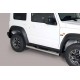 Estribos tubo Inox 76mm con pisantes JIMNY 2018-