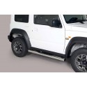 Estribos tubo Inox 76mm con pisantes JIMNY 2018-