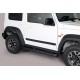 Estribos tubo Negro 76mm con pisantes JIMNY 2018-