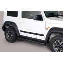 Estribos tubo Negro 76mm con pisantes JIMNY 2018-