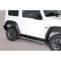Estribos tubo Inox ovalados con pisantes JIMNY 2018-