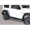 Estribos tubo Inox ovalados con pisantes JIMNY 2018-