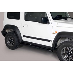 Estribos tubo Inox ovalados con pisantes JIMNY 2018-