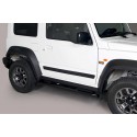 Estribos tubo Negro ovalados con pisantes JIMNY 2018-