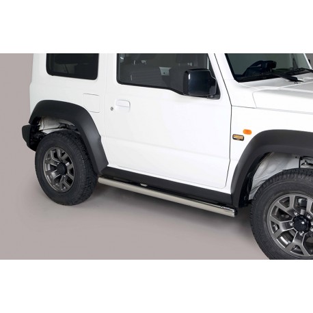 Estribos tubo Inox 63mm JIMNY 2018-
