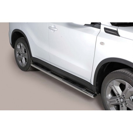 Estribos tubo Inox ovalados con pisantes VITARA 2015-2019