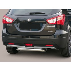 Protector tubo Inox 63mm paragolpes trasero SX4 S-Cross 2013-