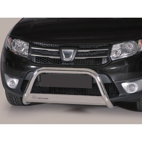 Defensa central Inox 63mm con CE SANDERO STEPWAY 2013-2020