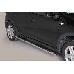 Estribos tubo Inox ovalados con pisantes SANDERO STEPWAY 2013-2020