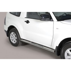 Estribos tubo Inox ovalados con pisantes MONTERO V80 3P