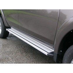Estribos plataforma Aluminio STD L200 2019-2024 Doble cabina