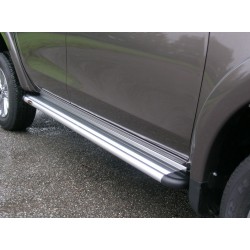 Estribos plataforma Aluminio STD L200 2019-2024 Doble cabina