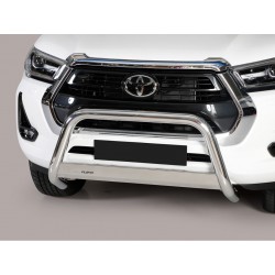 Defensa central Inox 63mm con CE HILUX REVO 2021-