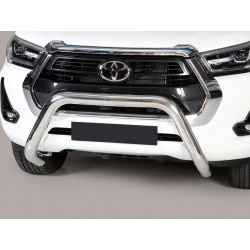 Defensa central Inox 76mm CE HILUX REVO 2021-