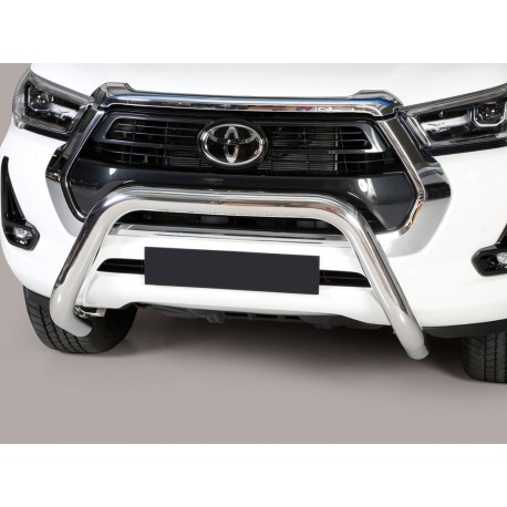 Defensa central Inox 76mm CE HILUX REVO 2021-