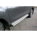 Estribos plataforma Aluminio STD HILUX REVO 2016- doble cabina