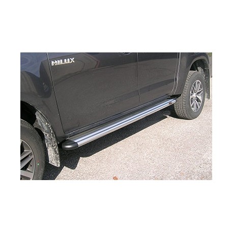 Estribos plataforma Aluminio STD HILUX REVO 2016- doble cabina