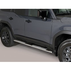 Estribos tubo Inox ovalados con pisantes LAND CRUISER J250 2024-