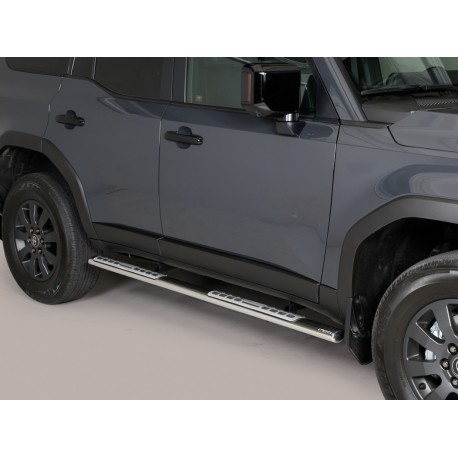 Estribos tubo Inox ovalados con pisantes LAND CRUISER J250 2024-