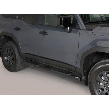 Estribos tubo Inox 76mm con pisantes LAND CRUISER J250 2024-