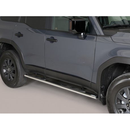 Estribos tubo Inox ovalados con pisantes LAND CRUISER J250 2024-