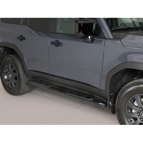 Estribos tubo Inox ovalados con pisantes LAND CRUISER J250 2024-